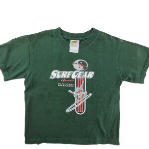 Vintage SURFGEAR Hawaii Maui Shirt Youth 6-8 Surf Shop Yin Yang Graphic Tee